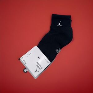 Jordan Everyday Ankle Socks (3 Pairs) Black/White DRI FIT Size L DX9655-010